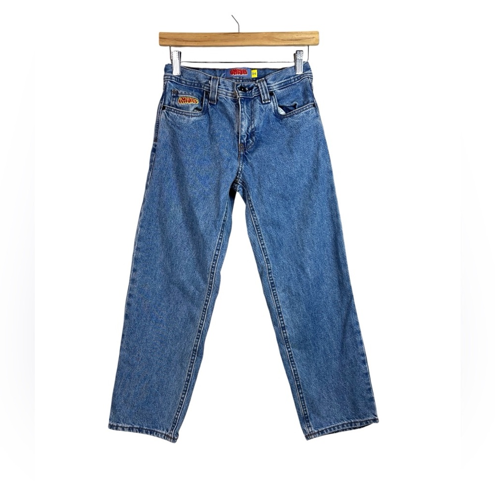 Empyre Kids Relaxed Fit Skate Jeans Straight Leg Medium Wash Size 24 Denim Baggy